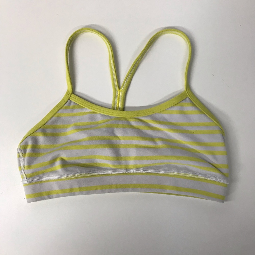 🍋LULULEMON🍋 Yellow and White Bra